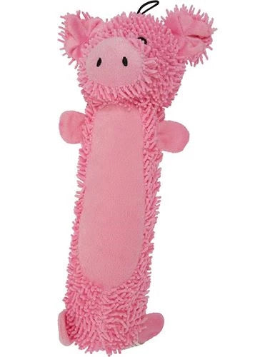 Play On Dog Toy, Plush Pig with Squeaker, Large